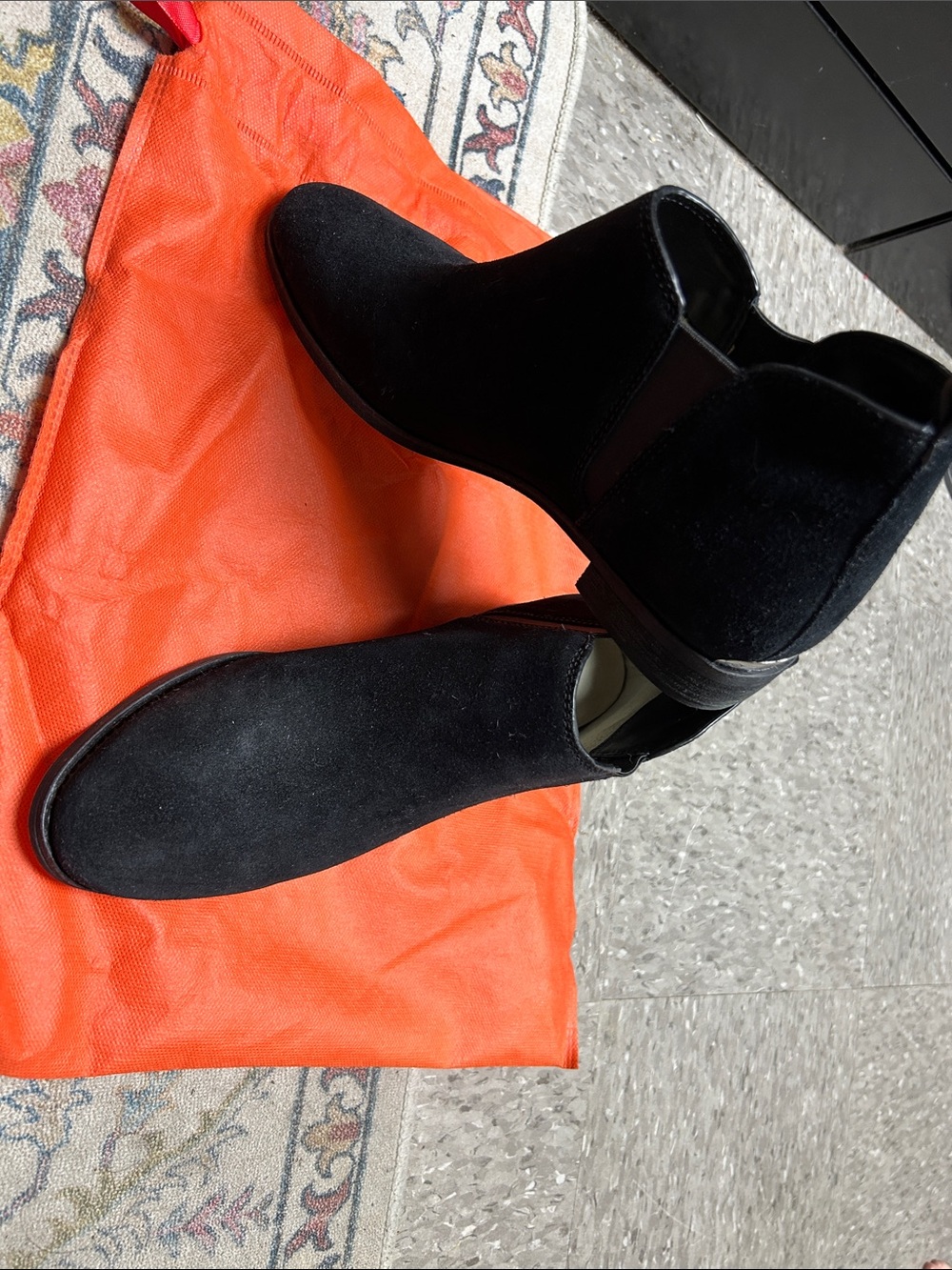 Michael Kors Black Suede Ankle Boots